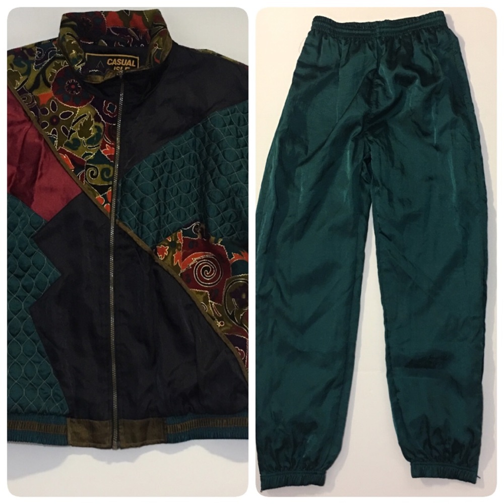 Vtg Track Warm-Up suit sz Large